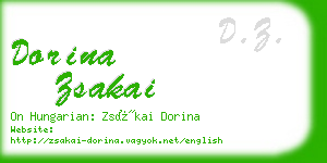 dorina zsakai business card